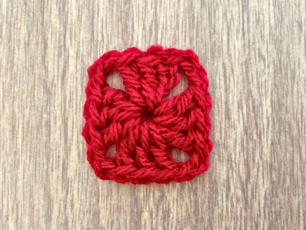 Round 1 of Granny Square pattern