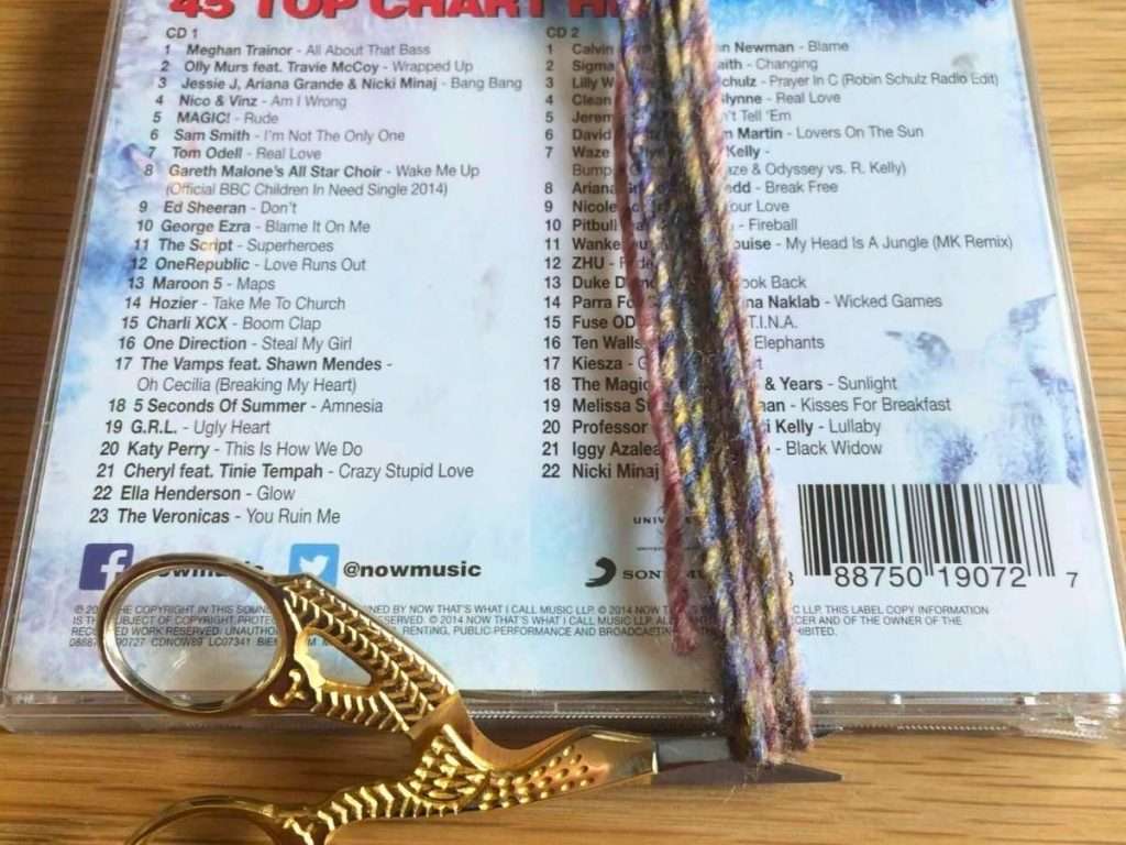 Adding tassels to a scarf
