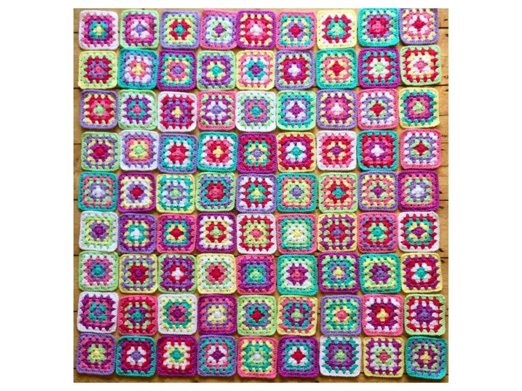 Arrangement of Granny Squares example