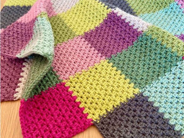 Rainforest Patchwork Squares Blanket