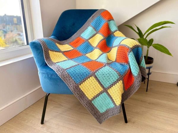 Textured Ridge Square Blanket